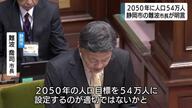 25年後には50万人を割る推計　人口減少が続く静岡市の難波市長が2050年の人口54万人を明言