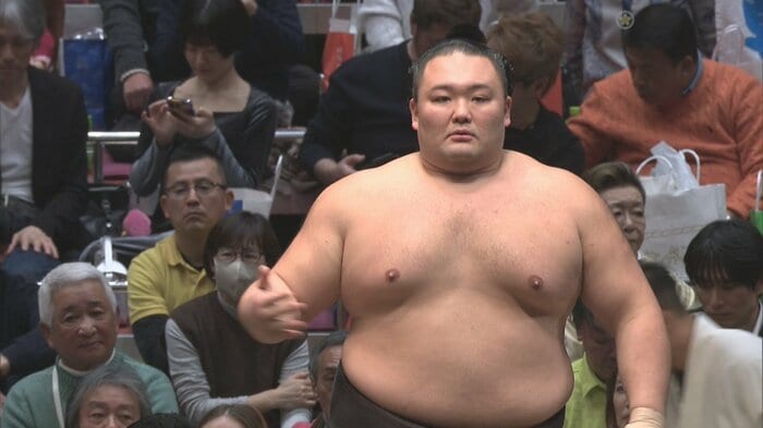 朝乃山 19日（日本相撲協会提供）
