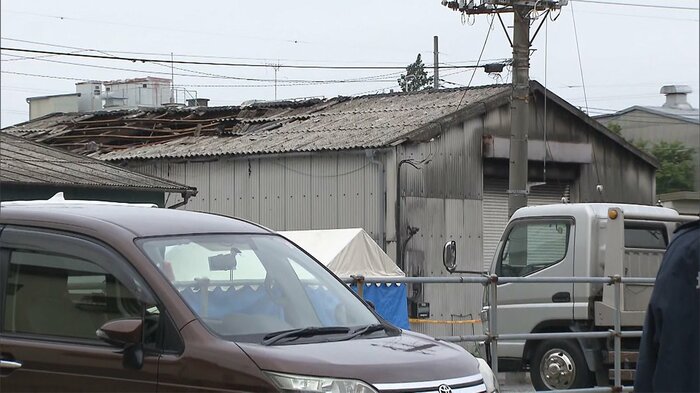 事件発生時の現場の内装会社(今年5月 埼玉・朝霞市)