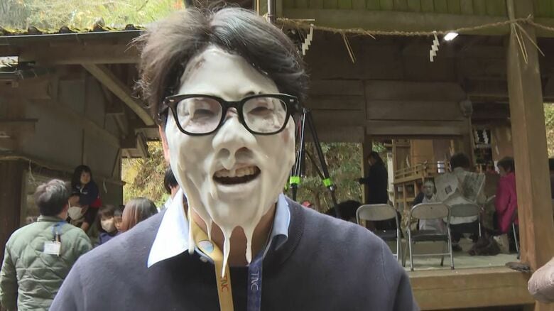 300年以上続く奇習『おしろい祭り』 子どもから大人まで真っ白い顔で五穀豊穣を願う 【福岡発】｜FNNプライムオンライン