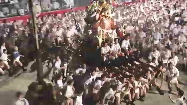 博多祇園山笠のクライマックス　15日早朝「追い山笠」にあわせ臨時列車を運転　地下鉄・西鉄・JR九州　福岡｜FNNプライムオンライン