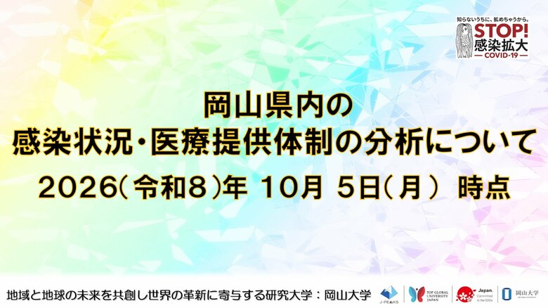 【岡山大学】岡山県内の感染状況・医療提供体制の分析について（2026年10月5日現在）