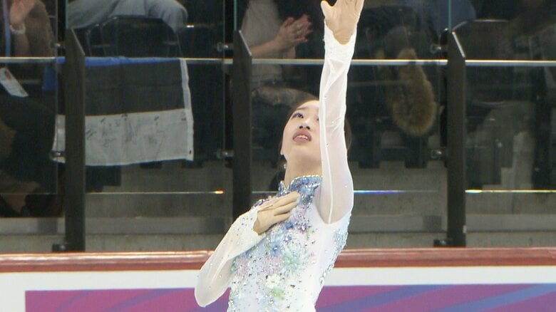 フリーは全体の1番滑走で登場した岡田