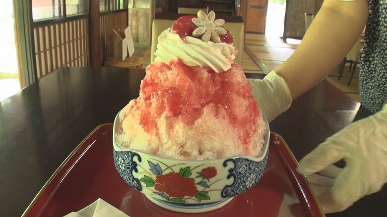 東桂苑で提供しているかき氷