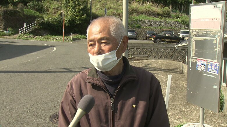 当時の状況を語る第一発見者の男性