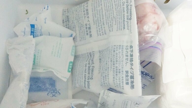 冷凍庫で保管しておけば劣化は防げる（特集班撮影）