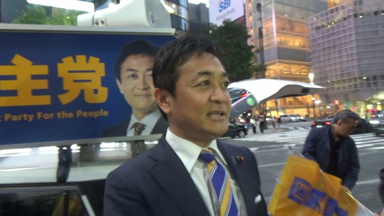 「立憲の動きはよく見定めたい」と話す国民民主・玉木代表（5月25日　東京都内にて）