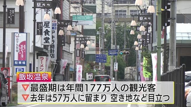 福島・飯坂温泉でも空き家や廃業した旅館が目立つように