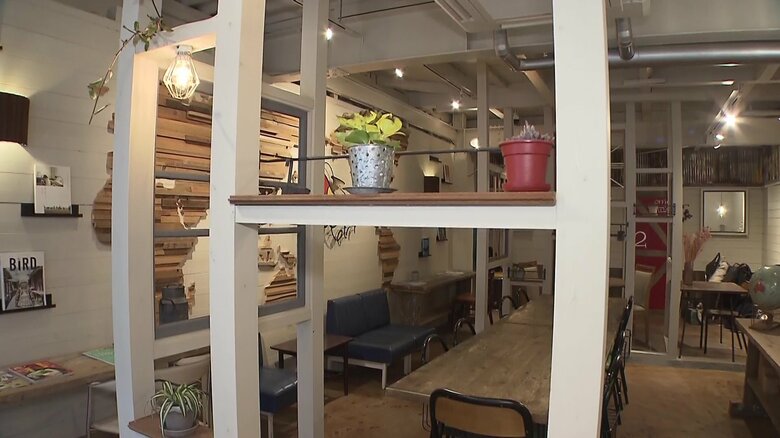 1階の共同のワーキングスペース