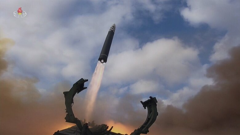 11月18日にICBM「火星17」型の発射試験を行った