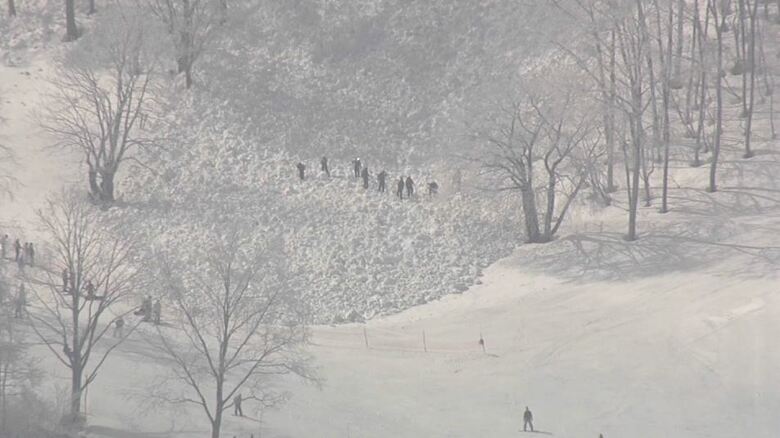 斑尾高原スキー場で起きた雪崩
