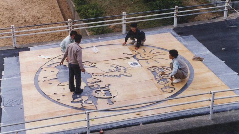 やなせさんの原画を元にペイント