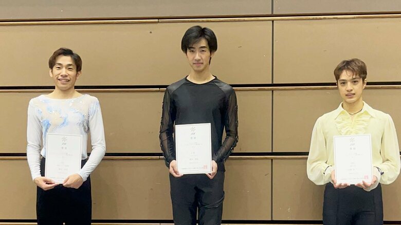 シニア男子表彰台（近畿選手権）