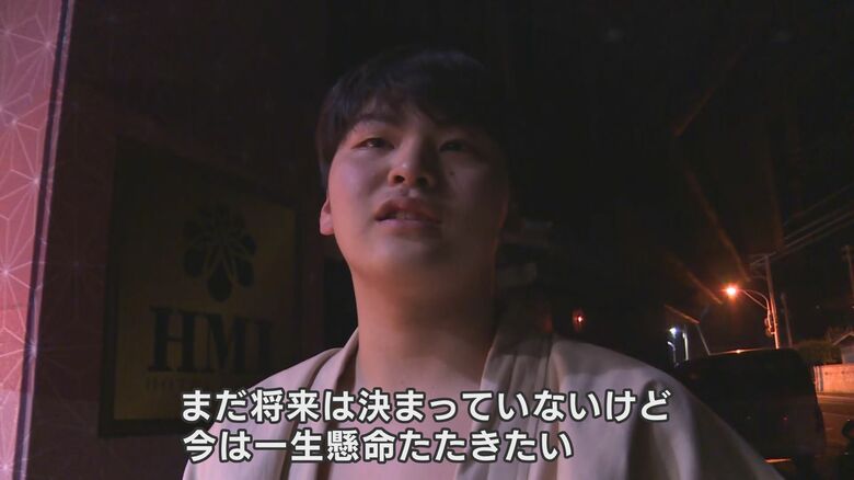 いまは精一杯、太鼓に打ち込みたいと話す南さん