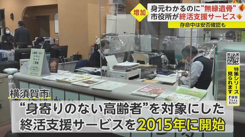 これまで122人と契約し、51人の納骨を市の職員が見届けた