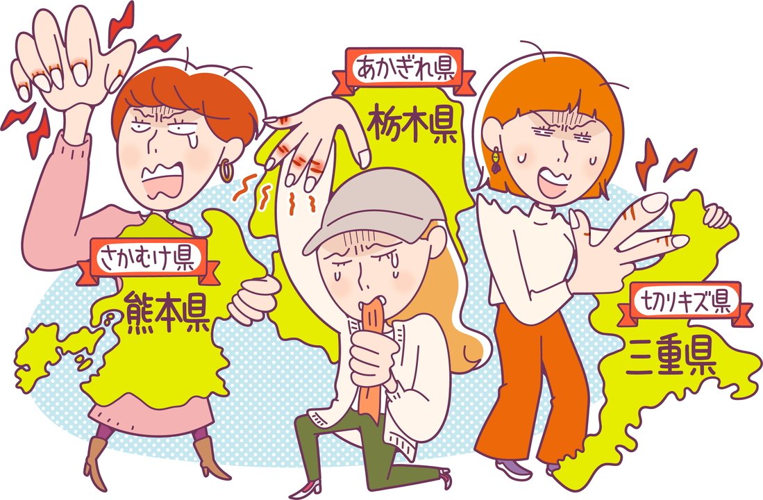 あかぎれ さかむけ 切りキズ に悩む人が多い都道府県はどこ 乾燥シーズンに増える手指のお悩み あかぎれ県 全国topは栃木県 さかむけ 県 1位は熊本県 切りキズ県 1位は三重県に