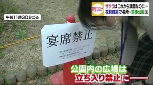 飲食伴う花見の自粛呼びかけ サクラの名所は…【愛媛】