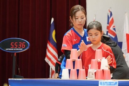 「スポーツスタッキング」って何？女優・森川葵がアジア大会金メダル獲得で注目 　老若男女楽しめ親子でメダルも