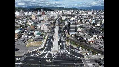 松山で「南江戸線」９月１４日に開通　ＪＲ松山駅西側とフライブルク通り結ぶ道路　アクセス向上へ【愛媛】