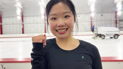 世界選手権に向けて「頑張ります！」と意気込む中井