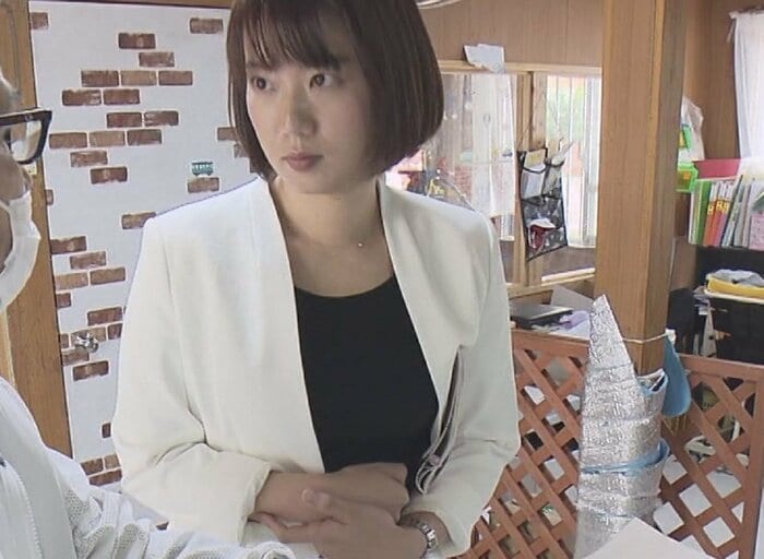 OTV 金城わか菜アナウンサー(別取材時)