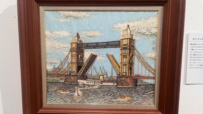 ロンドンのタワーブリッジ　1965（昭和40）年　貼絵