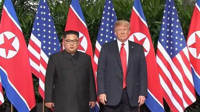 トランプ大統領(当時)との米朝首脳会談(2018年)