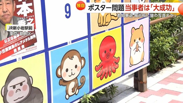 動物などのポスターが並ぶ