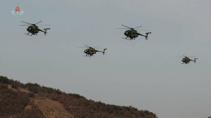 密輸され、北朝鮮軍装備となった米国製ヒューズ500ヘリコプター