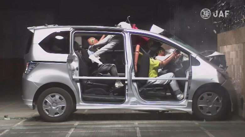 6人乗った軽が横転し5人死亡の事故も…『定員オーバー』等の危険性を検証 人の重さで車の挙動はこれだけ変わる|FNNプライムオンライン