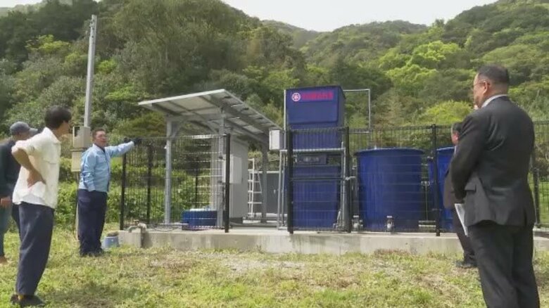 五島市の5世帯6人が暮らす集落に小型の浄水施設を設置【長崎県】｜FNNプライムオンライン