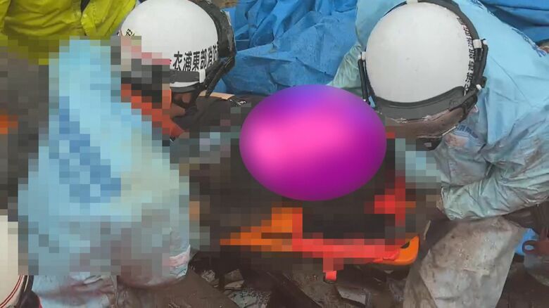 “アウターバンド”で激しい雨…台風から遠く離れた愛知で土砂崩れ 5人暮らす家が下敷きに 残る2人の捜索続く｜FNNプライムオンライン