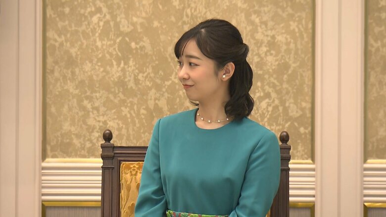 小室眞子さんから引き継いだ式典に眞子さんから引き継いだ衣装でご出席