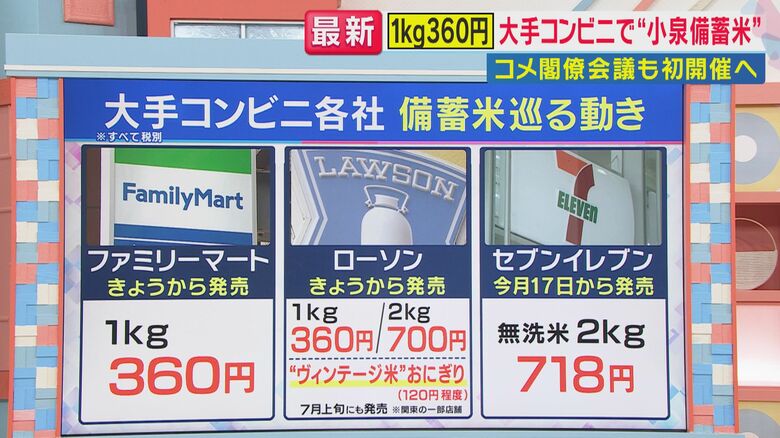 コンビニでも販売が開始された備蓄米