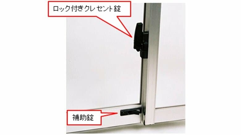 窓の補助錠　警視庁HPより