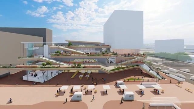 2025年1月時点のイメージ（提供：福島駅東口地区市街地再開発組合）