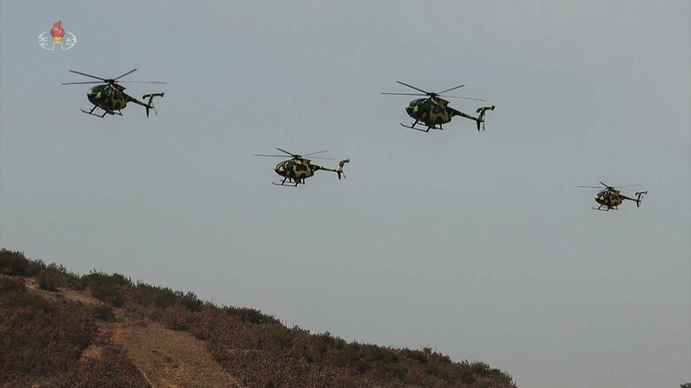 密輸され、北朝鮮軍装備となった米国製ヒューズ500ヘリコプター