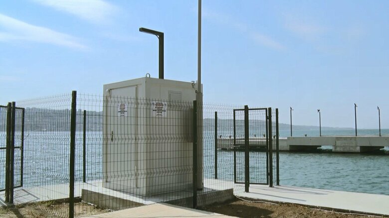 初めて設置された津波観測所　地震発生から5分～7分で津波警報を出せるという