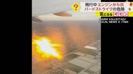 乗客乗員173人の背筋凍る…旅客機飛行中に“エンジンから炎”　…