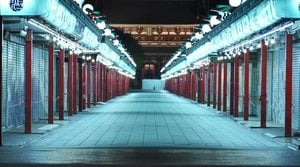 【動画】自粛で閑散とした東京 街中に広がる応援メッセージ