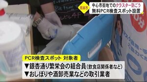 銀杏通り繁栄会と連携し無料のPCR検査スポットを設置(熊本)