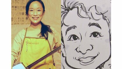 古民家カフェに並んだ有名人の似顔絵…女性店長が持つ「あと2つの顔」 店の隣には檜の舞台が