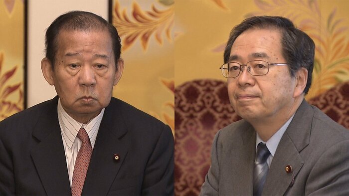 自民・二階幹事長(当時)公明・斉藤幹事長(当時)