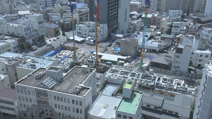 マンション建設現場
