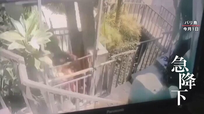 猛スピードで急降下するエレベーター