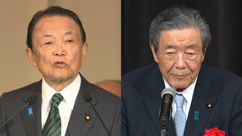 夏の参院選で自民・麻生氏「過半数の議席を断固死守」　森山氏「参院で過半数割れなら本当の意味の政権交代に」｜FNNプライムオンライン