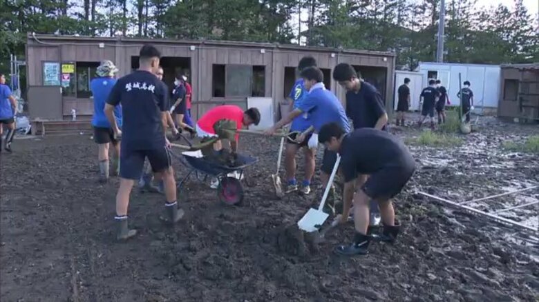 集大成の大会前にグラウンドや部室が浸水　「前を向くしかない」　“使命”と捉え花園目指す磐城高校ラグビー部｜FNNプライムオンライン