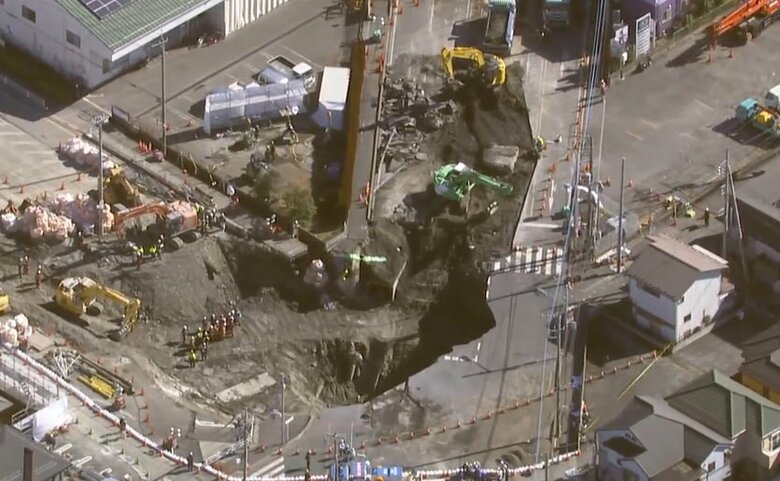 「可能な限りの節水」約120万人に要請…“道路陥没”事故の発生から1週間　住民の生活にも影響　男性運転手の安否不明のまま｜FNNプライムオンライン