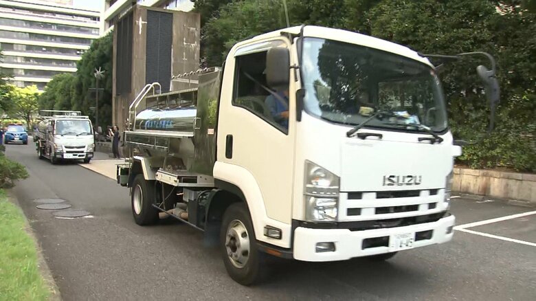 熊本地震で断水中の地域へ…名古屋市が給水タンク車2台と職員11人を派遣 日本水道協会からの要請受け｜FNNプライムオンライン