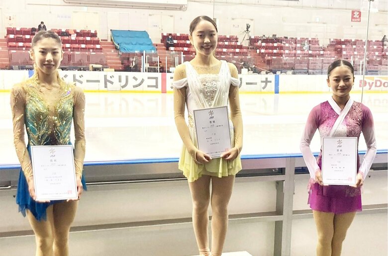 シニア女子表彰台(東京選手権)